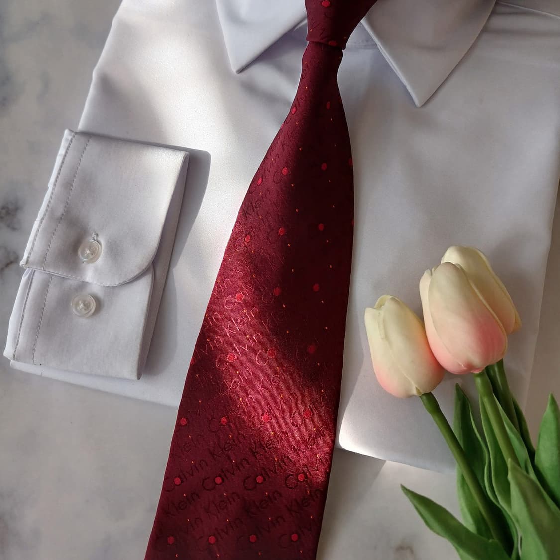켈빈클라인 컬렉션 로고 자카드 넥타이 9cm B등급 A19021 상품이미지5