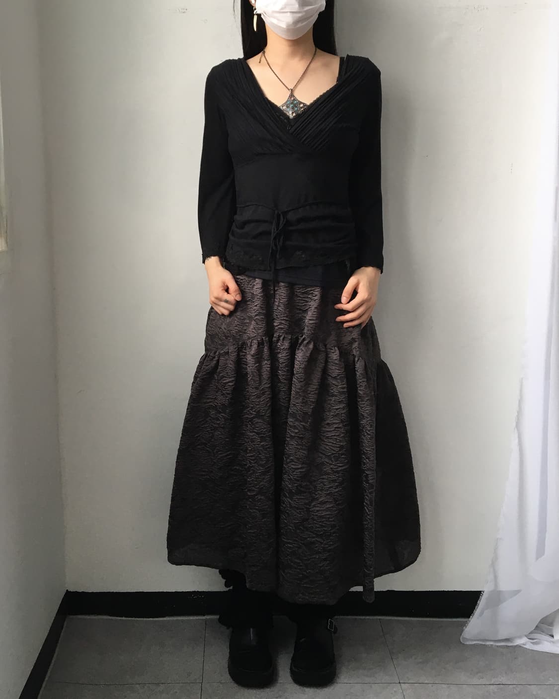 Tied shirring point sleeve 상품이미지6