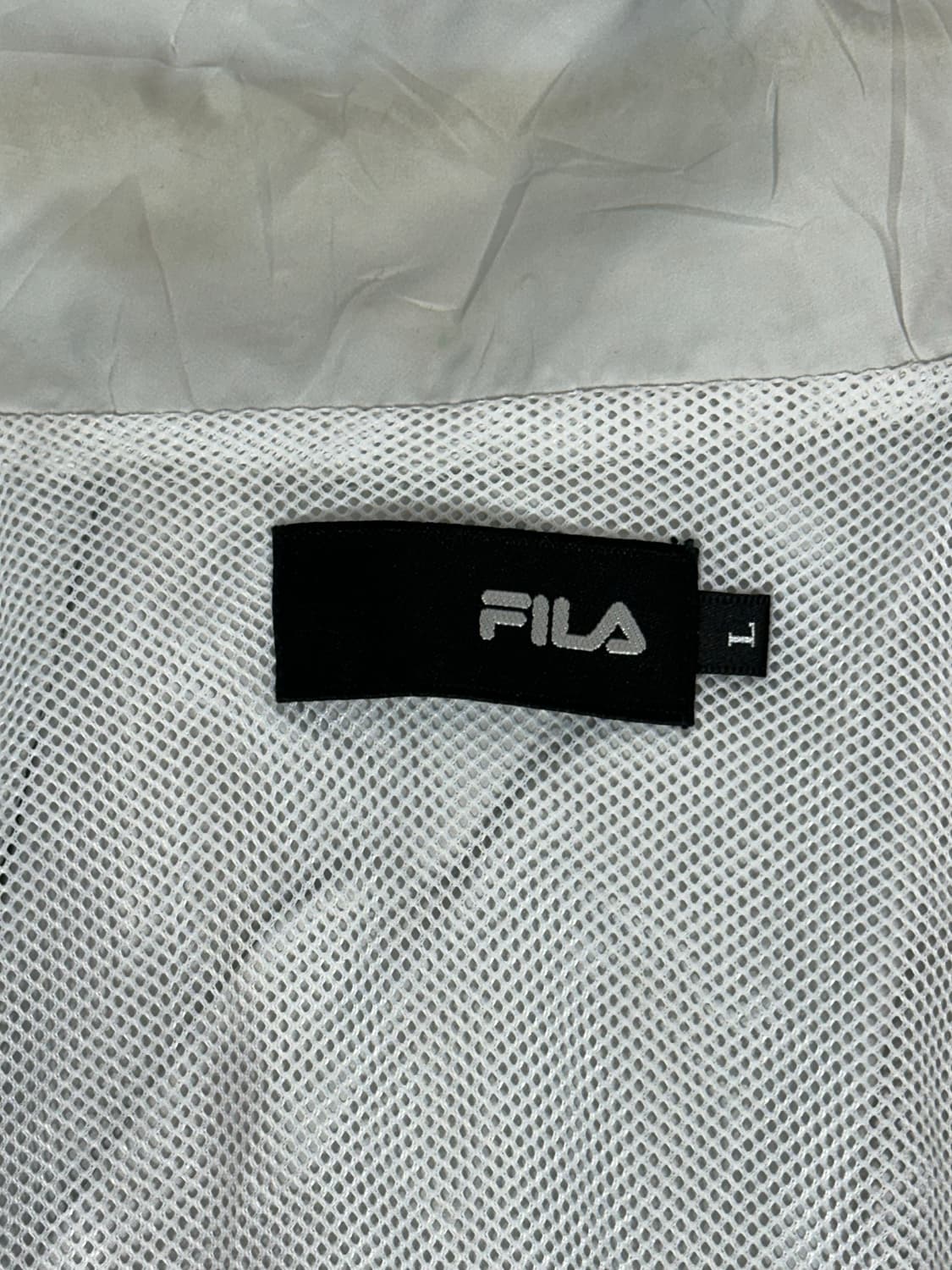 휠라 그레이 올드스쿨 오버핏 바람막이 자켓 L 상품이미지6