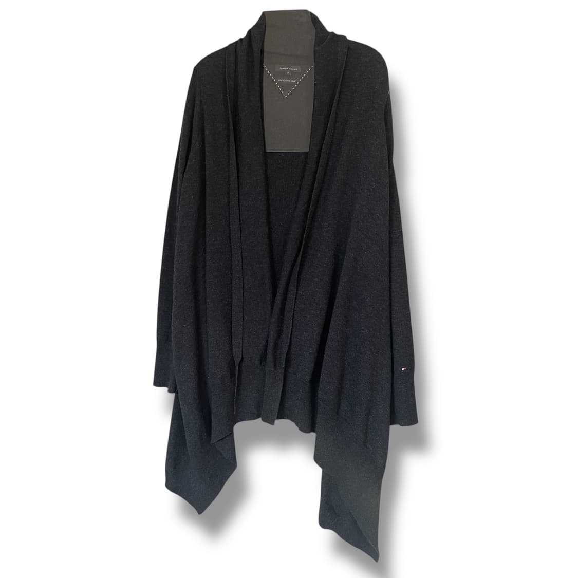 타미힐피거 네이비 울 캐시미어 혼방 판초 가디건 M 상품이미지1