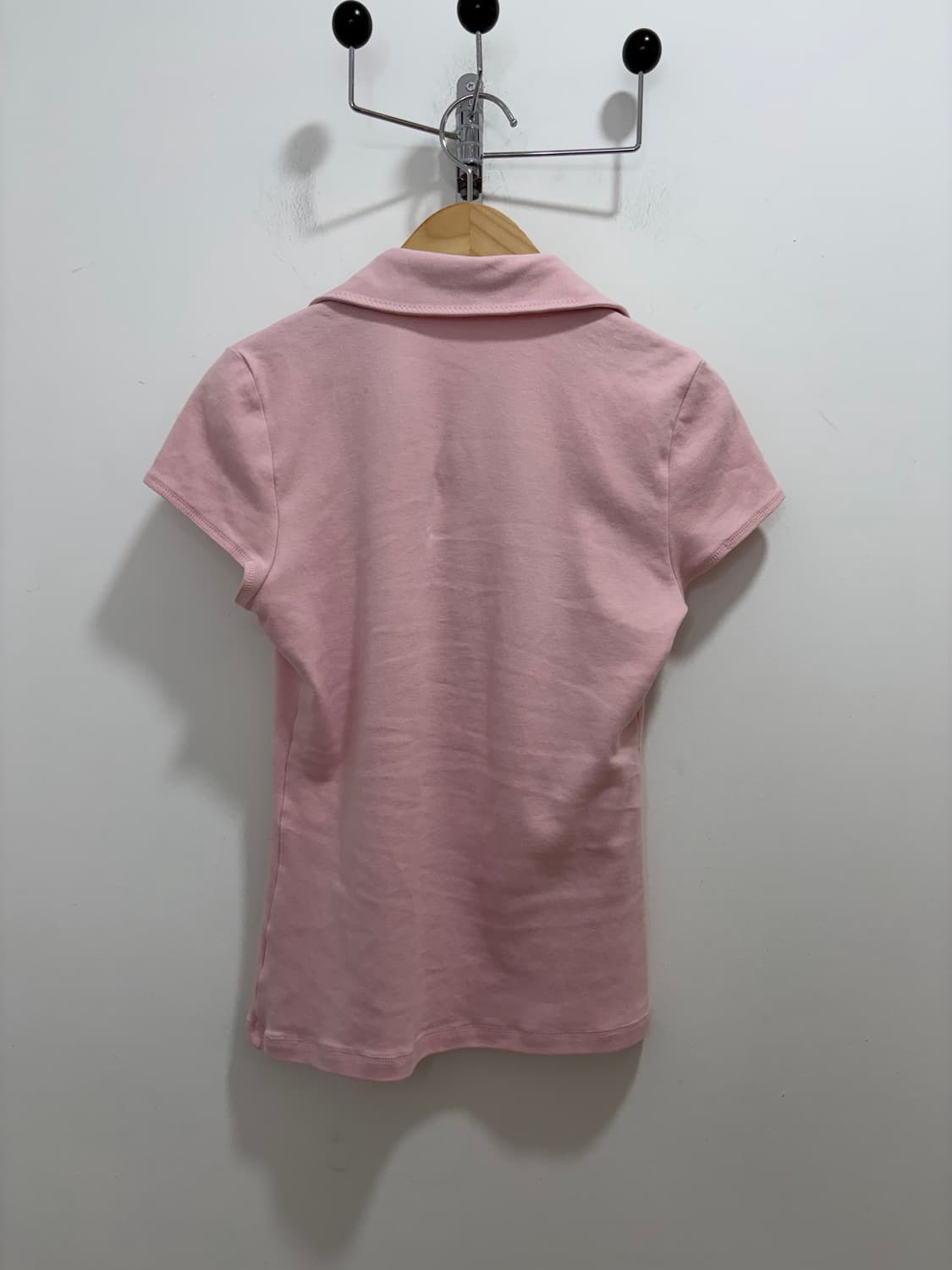 버버리 핑크 카라 반팔 티셔츠 상품이미지7