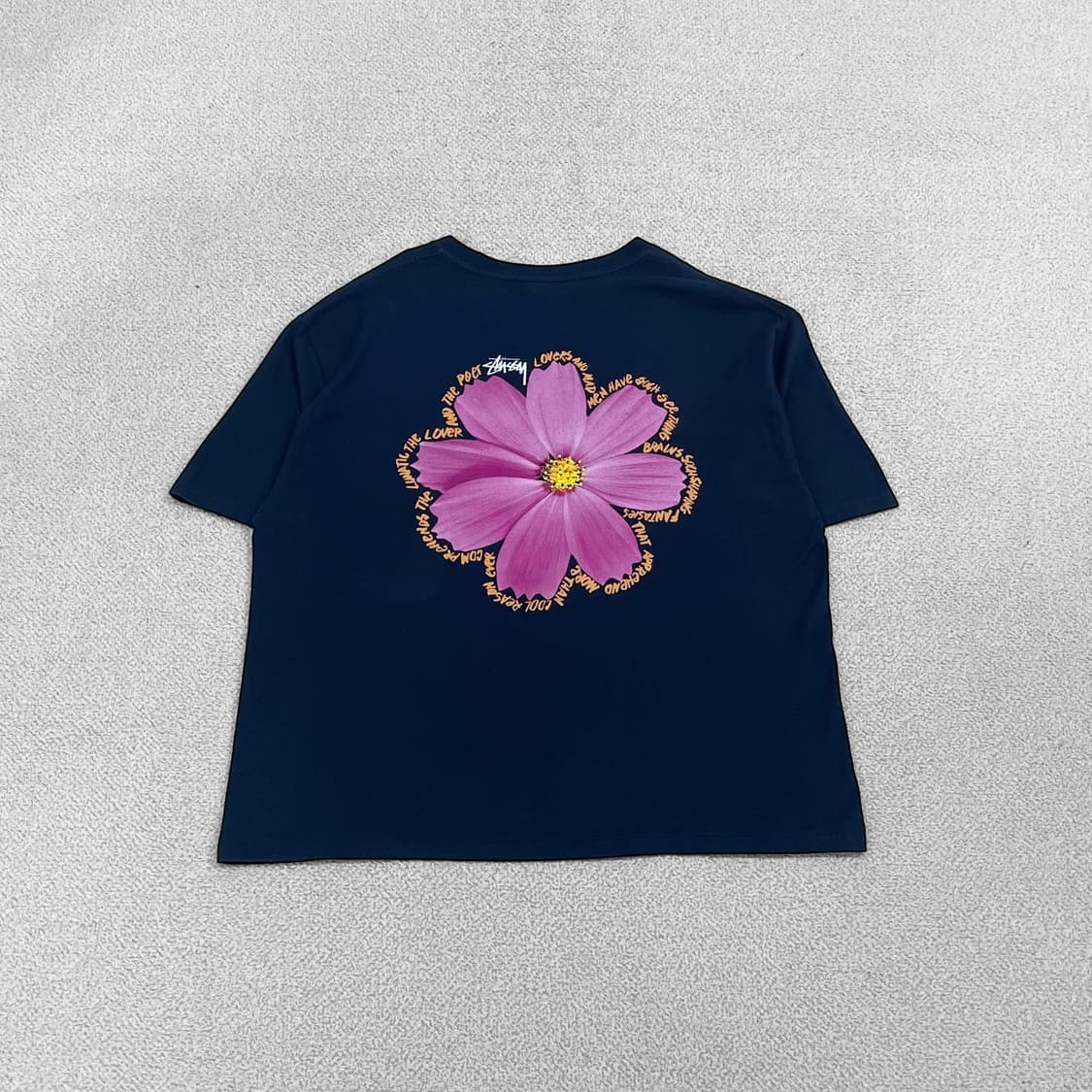 스투시 Stussy 코스모스 반팔 티셔츠 네이비 상품이미지1
