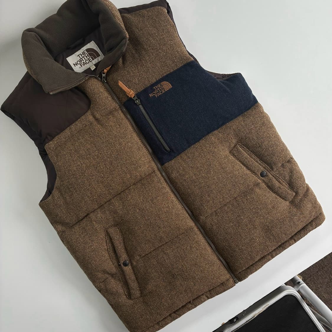 The North Face  노스페이스 헤링본 구스다운 베스트 패딩 상품이미지2
