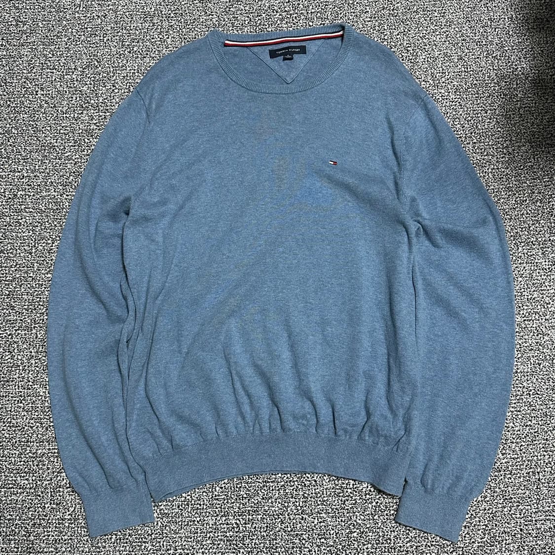 (XL) 타미힐피거 블루 니트 긴팔 상품이미지1