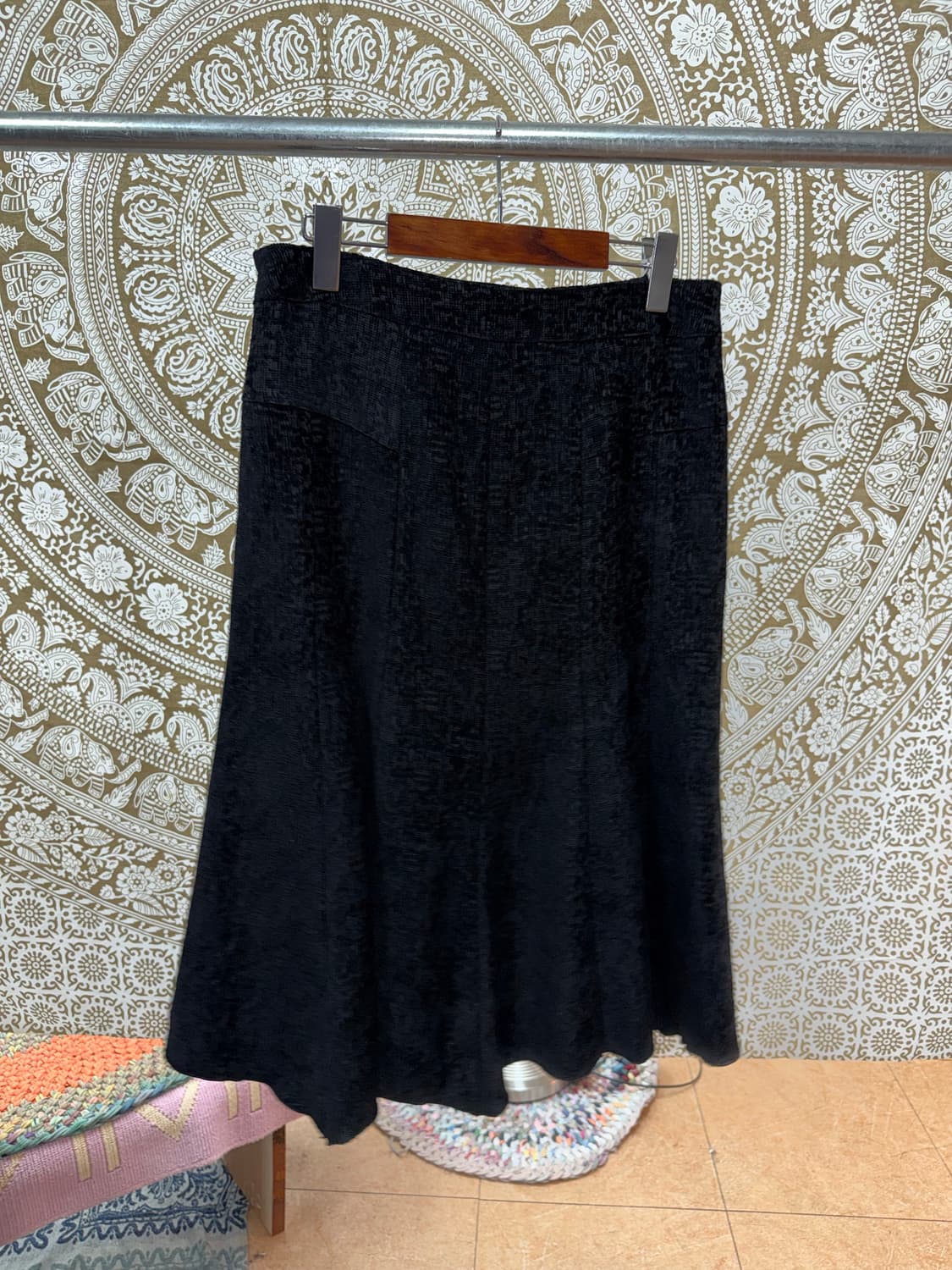 빈티지 코듀로이 디테일 미디스커트  상품이미지5