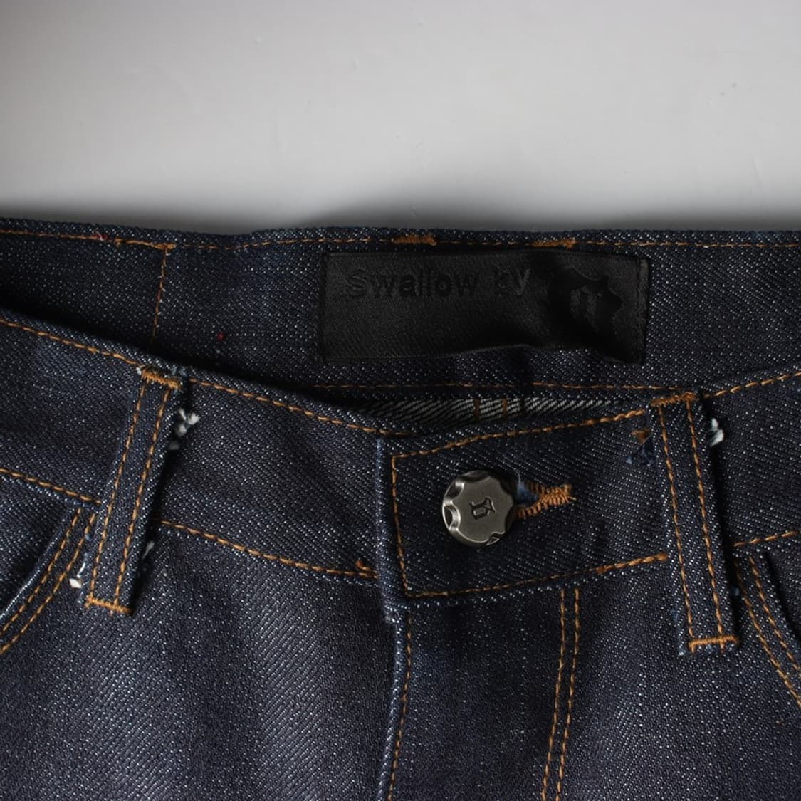 Swallow by 다크 인디고 생지 데님 쇼츠 상품이미지5