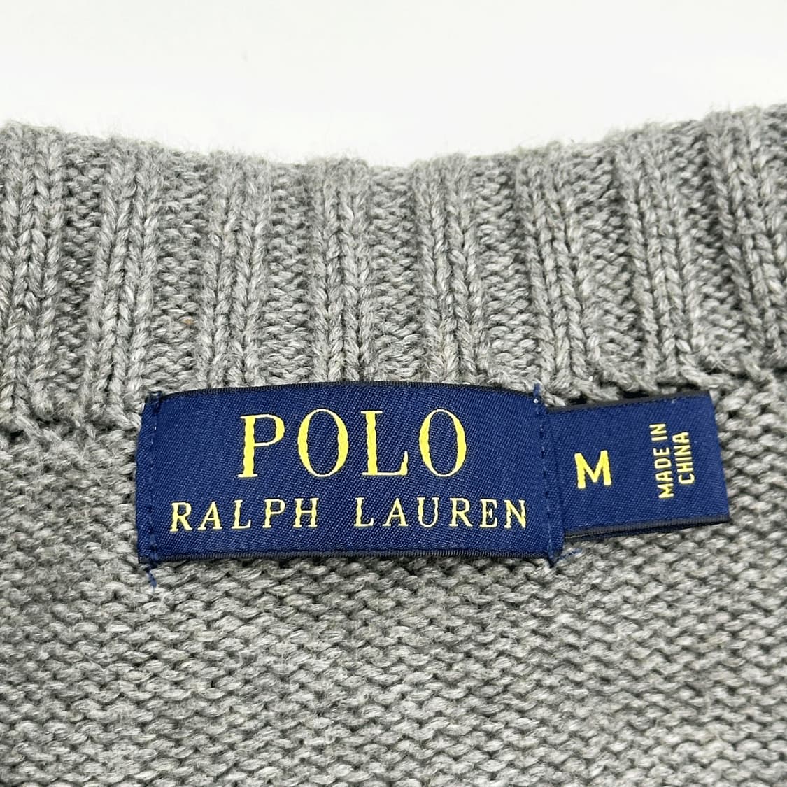 폴로 랄프로렌 클래식 투웨이 니트 집업 그레이 M 상품이미지5