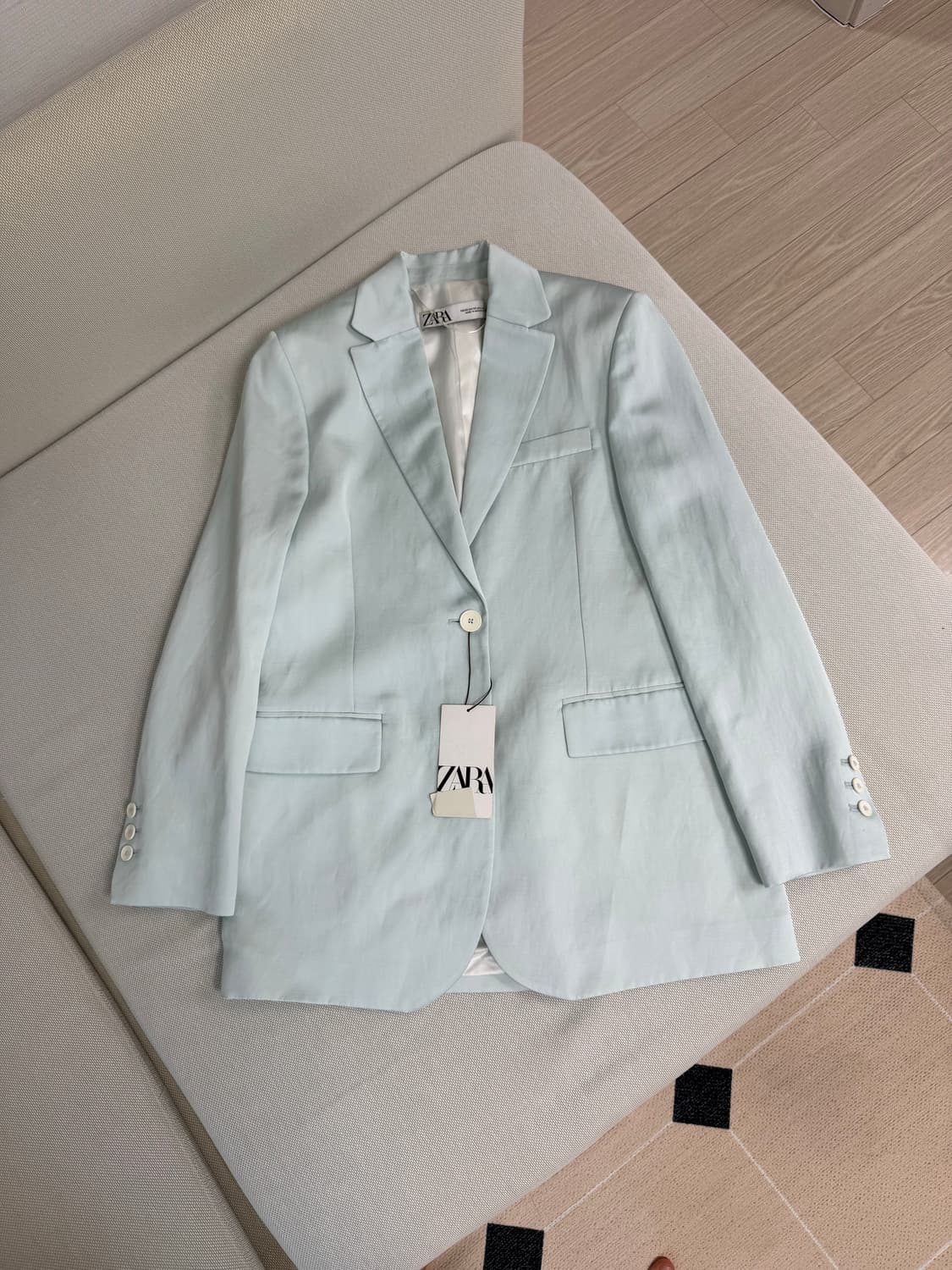 자라 새틴 자켓 (xs)(새상품) 상품이미지1