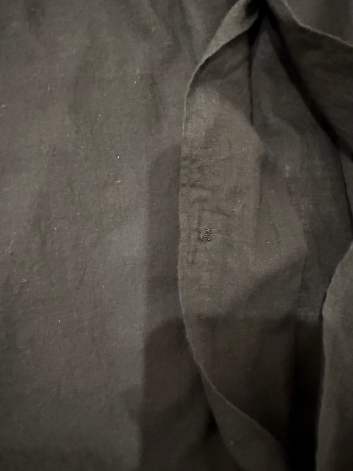 비이커 SS24 코모리 카디코튼 오픈카라 반팔셔츠 블랙 3 상품이미지4