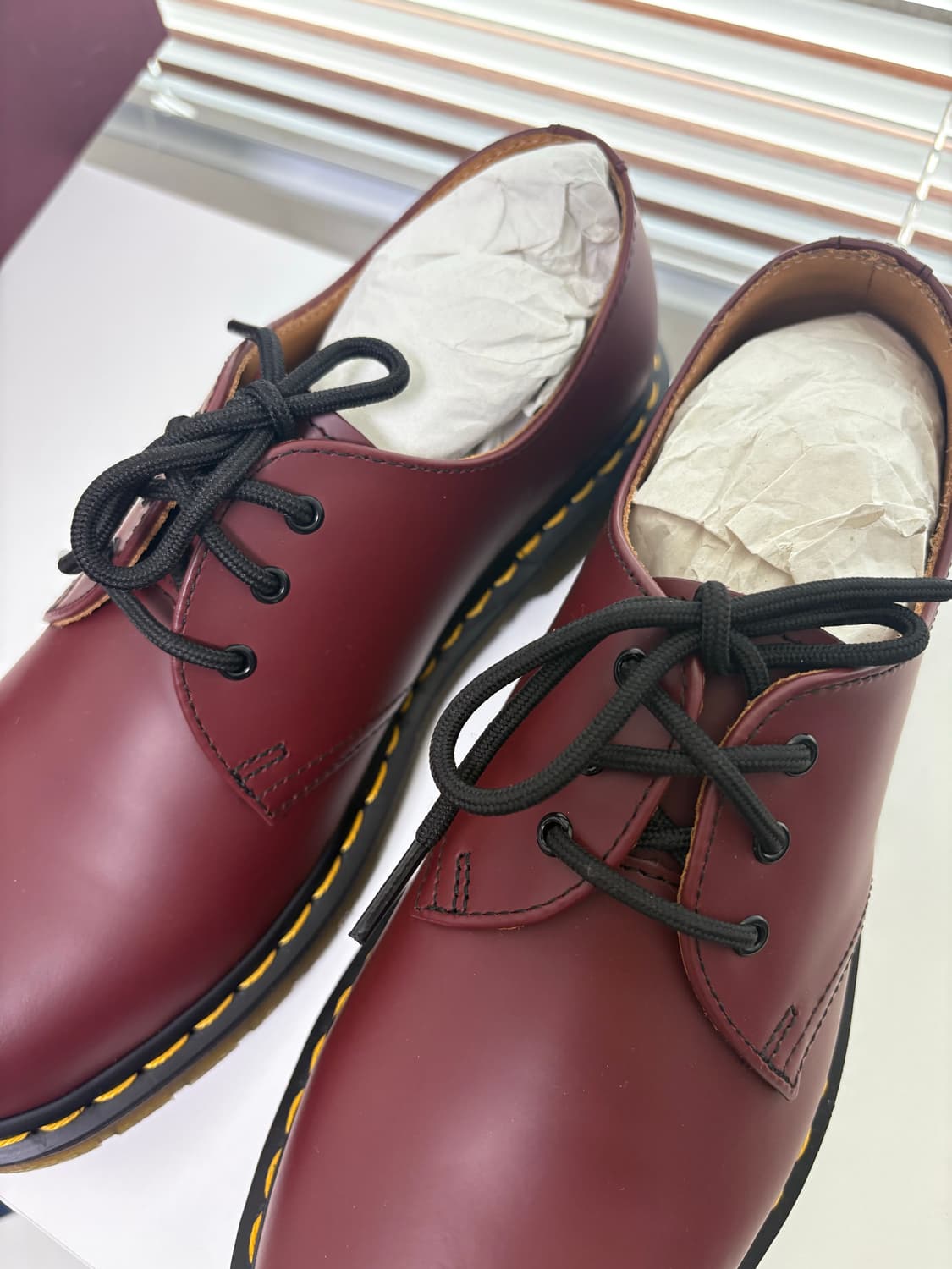 닥터마틴 1461 스무스 11838 체리레드 버건디 260 상품이미지3