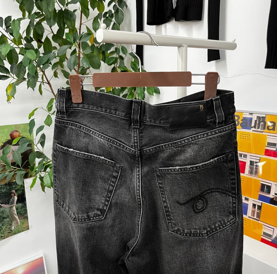 R13 알써 흑청 와이드 웨인진 28 상품이미지6