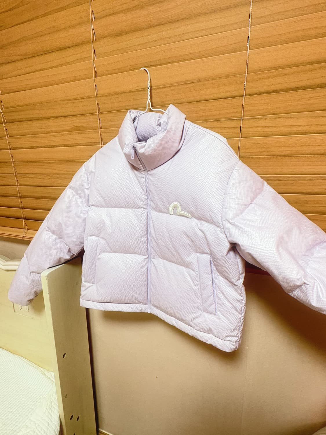 (정가 26만원)에비수 오리털 퍼플 숏패딩(새상품) 상품이미지3