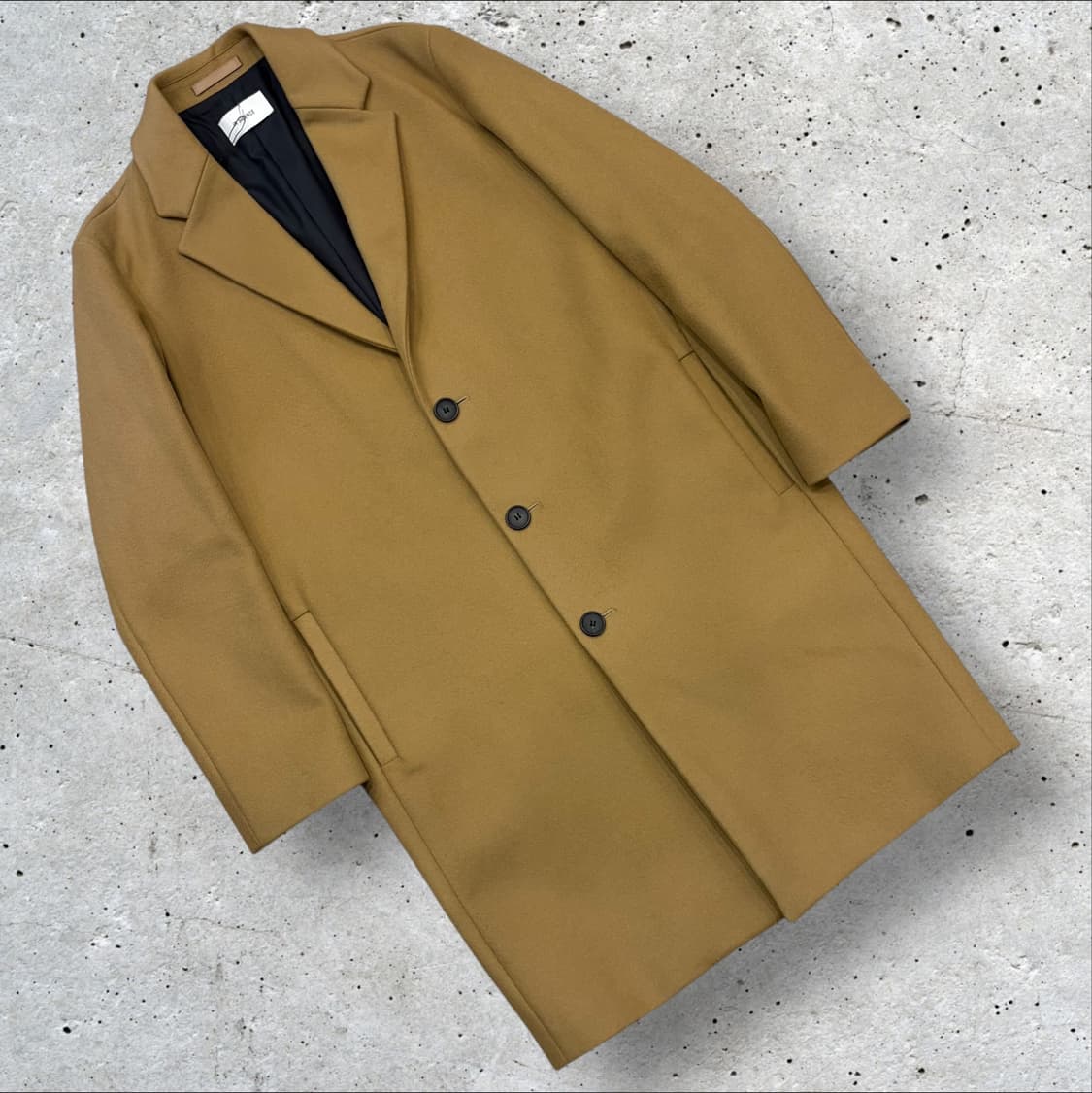[S] 인사일런스 울 캐시미어 캐멜 코트 C949 상품이미지1
