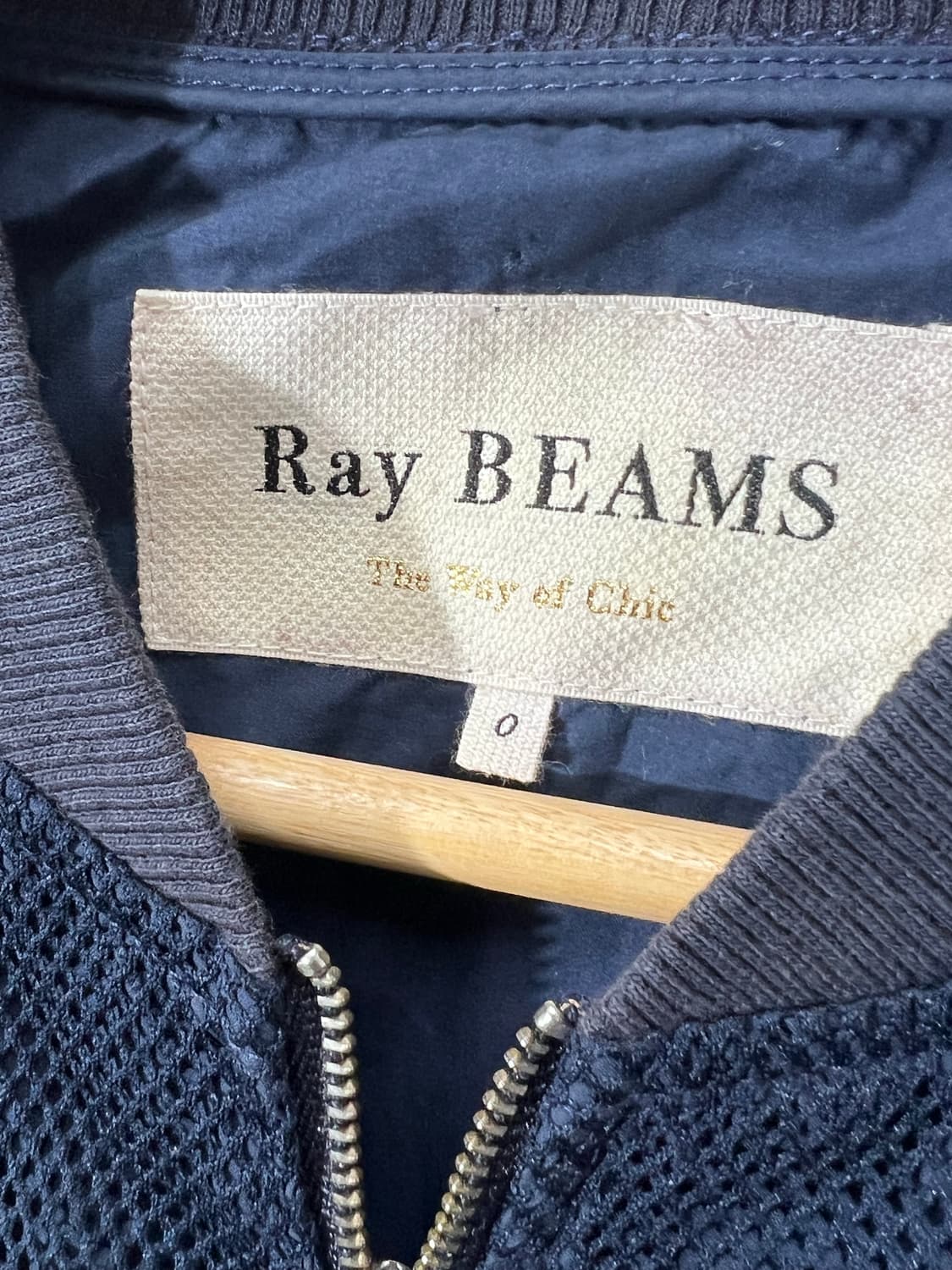 Ray Beams Mesh Bomber Jacket 상품이미지4