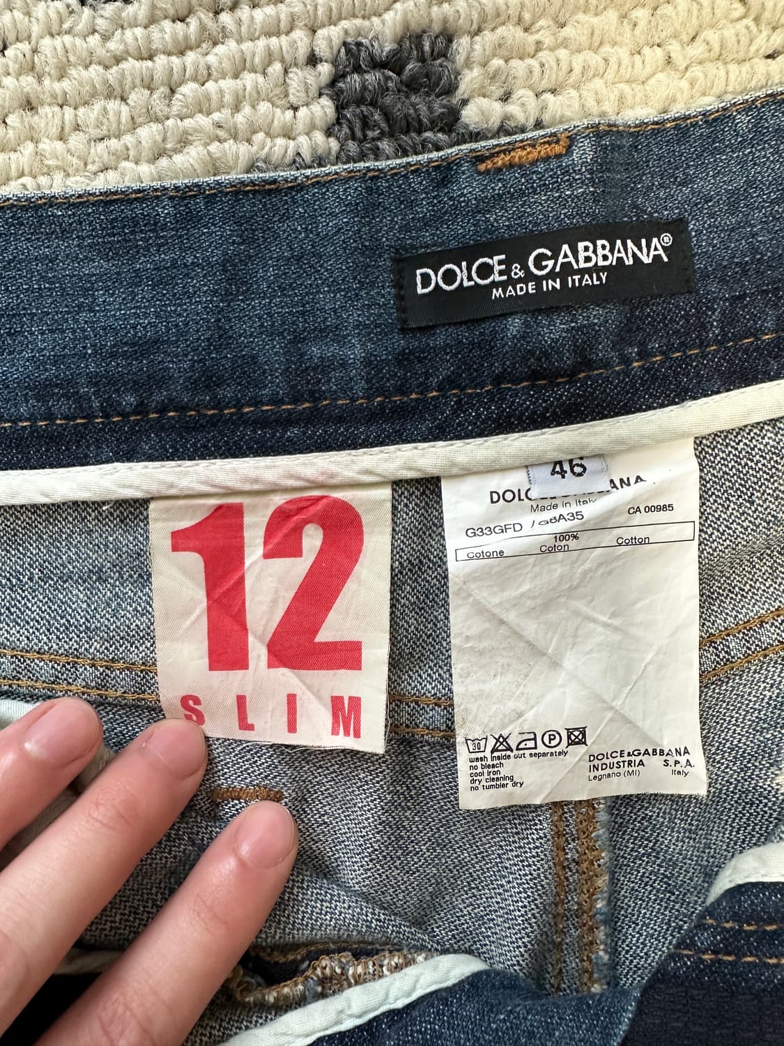 Dolce & Gabbana 12라인 더블집 팬츠 상품이미지3