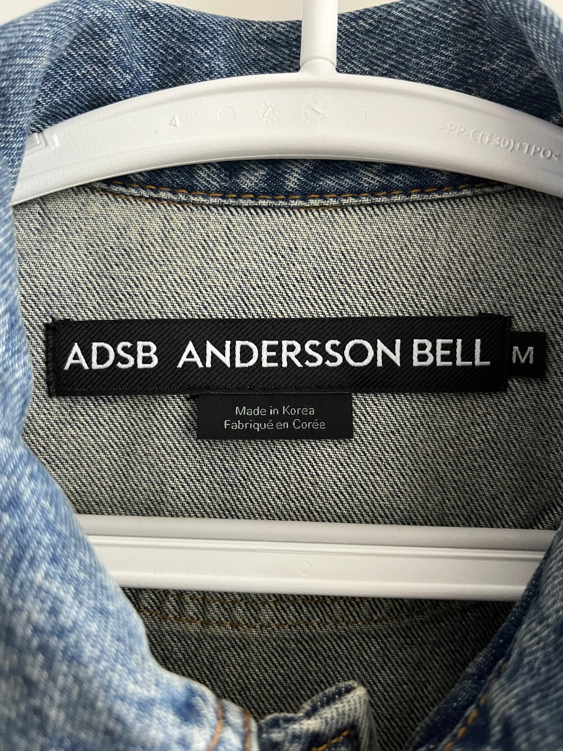 앤더슨벨 웨이브 데님 봄버 자켓 M 상품이미지5