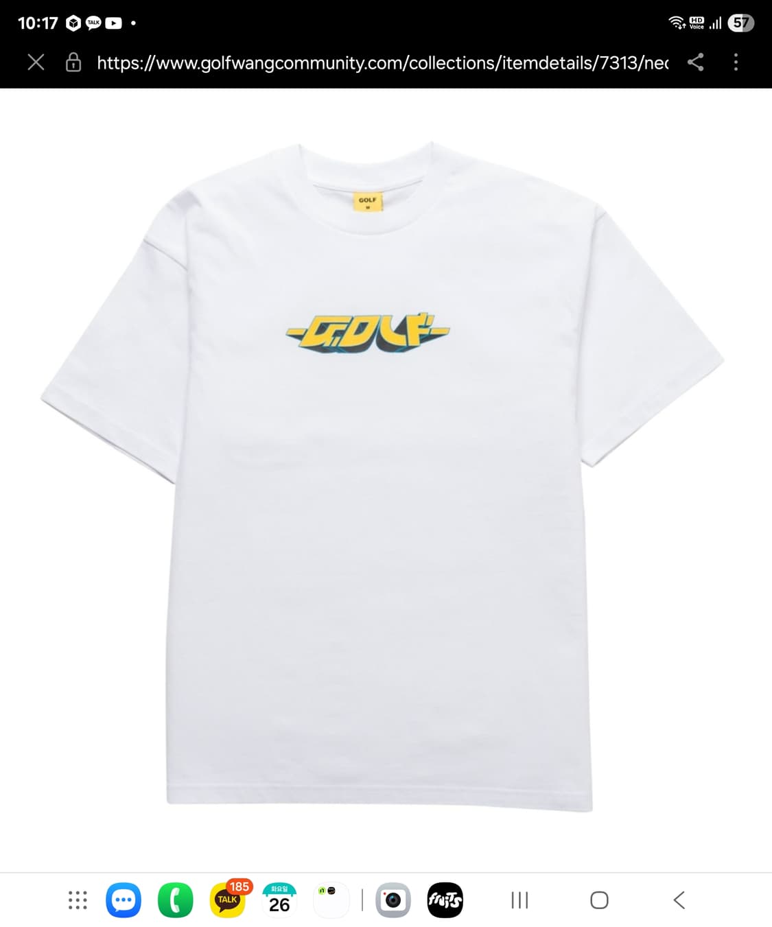 GOLF WANG 로고 티셔츠 M 남성 100사이즈 상품이미지1