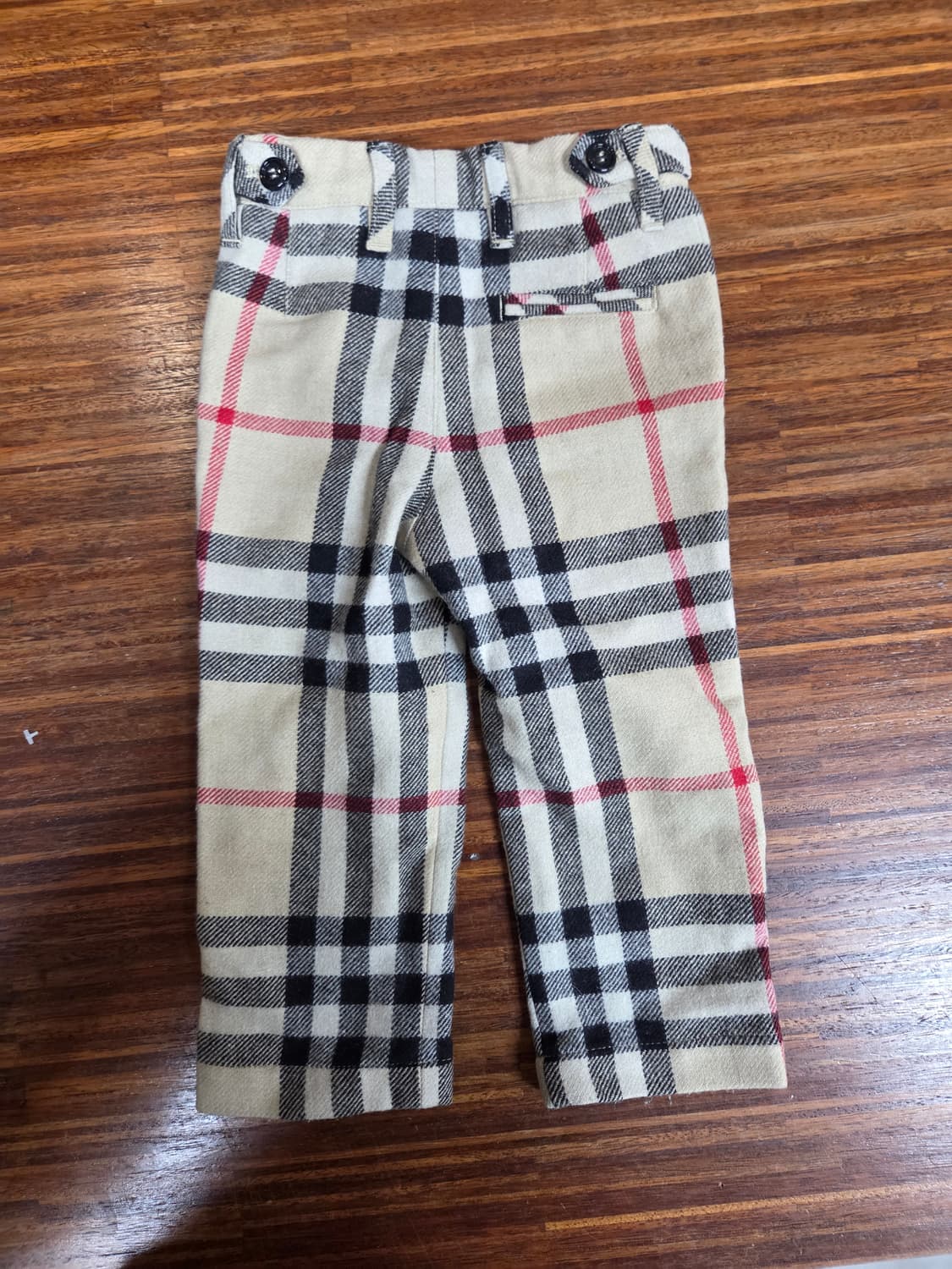 버버리 키즈 노바체크 울 팬츠 85cm 상품이미지2