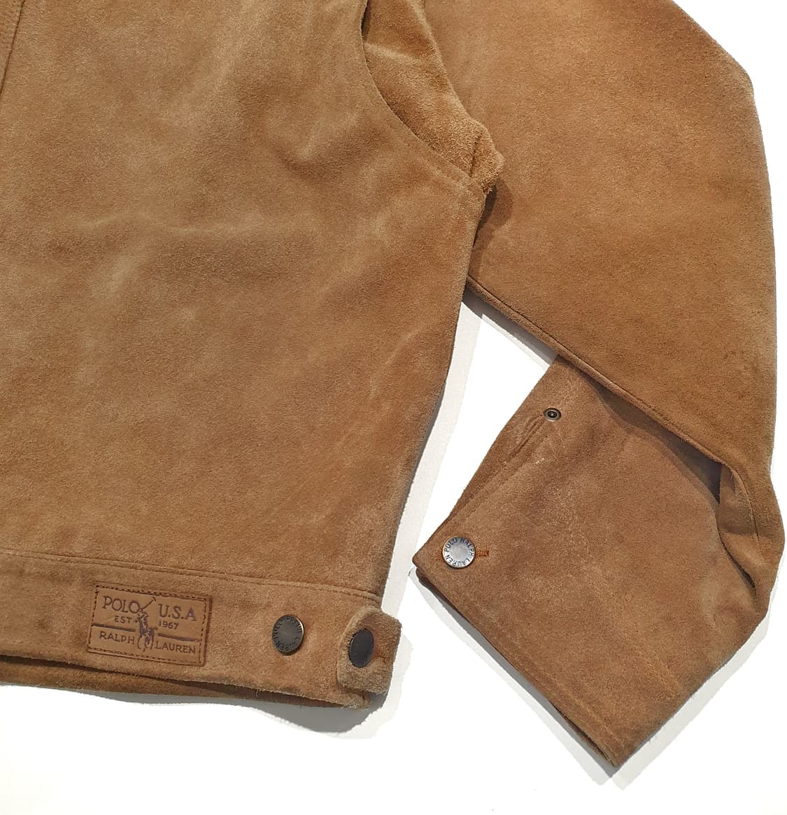 폴로 90s 덩가리 스웨이드 트러커  L (105-110) 상품이미지4