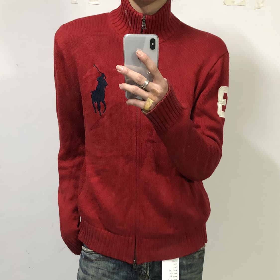 폴로 랄프로렌 빅포니 니트집업  상품이미지5