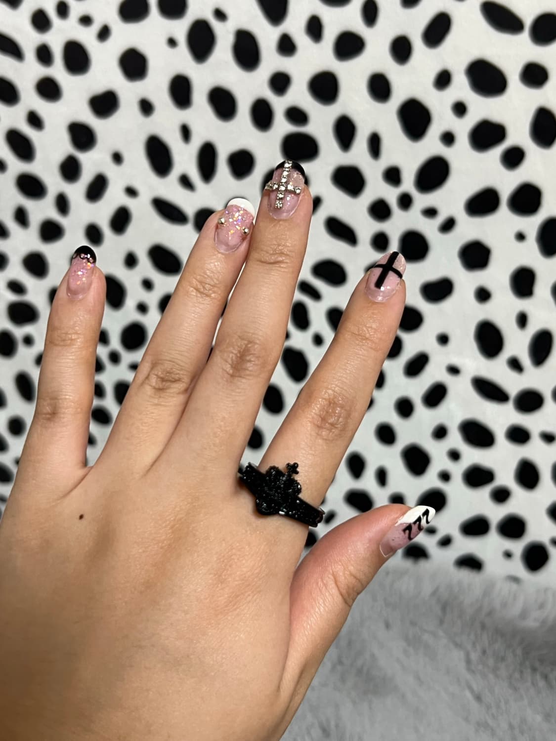 빈티지 블랙 해골 갸루 펑크 긱시크 반지  상품이미지3