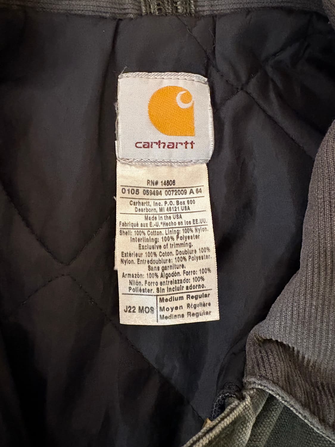 빈티지 칼하트 j22 mos 상품이미지5