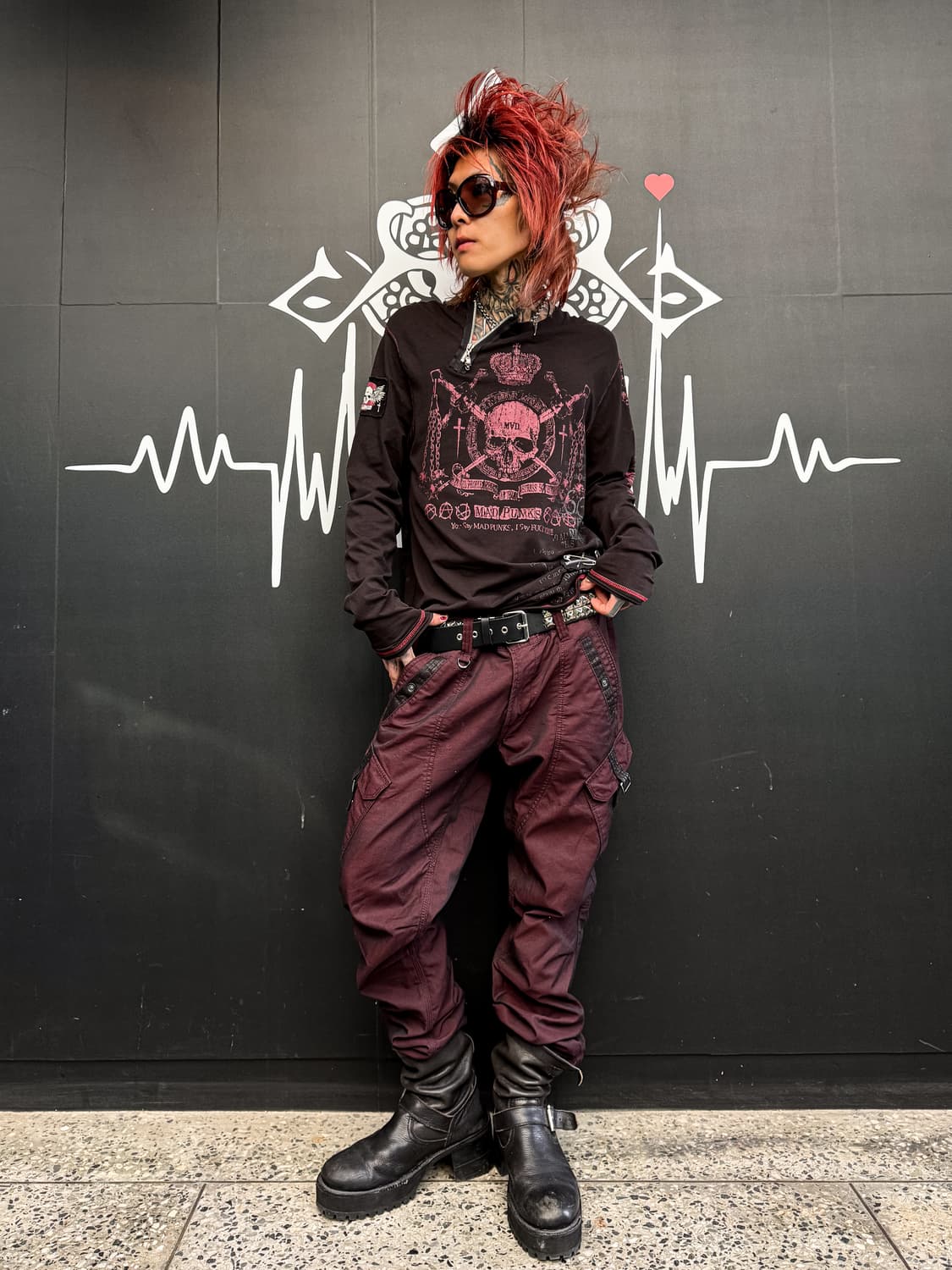 Nicole Club for Men Burgundy Cargo Pants 상품이미지8