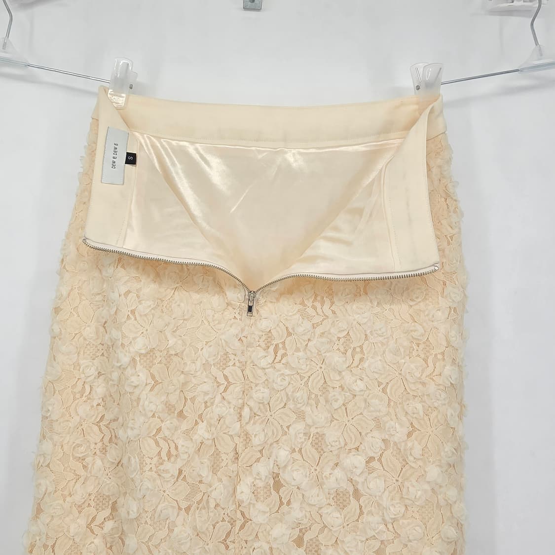 듀이듀이 로즈 레이스 스커트 아이보리 상품이미지7
