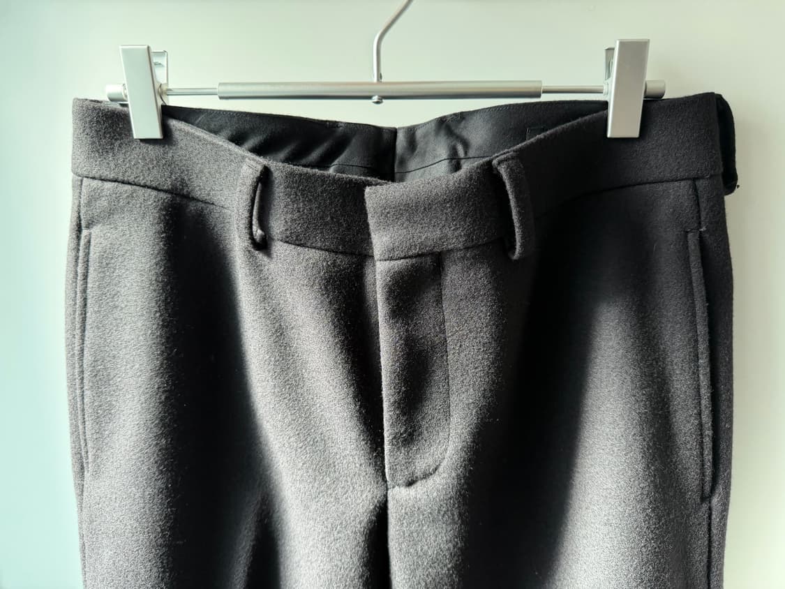 [2] 코모리 라이트 멜튼 파이프 스템 팬츠 상품이미지5