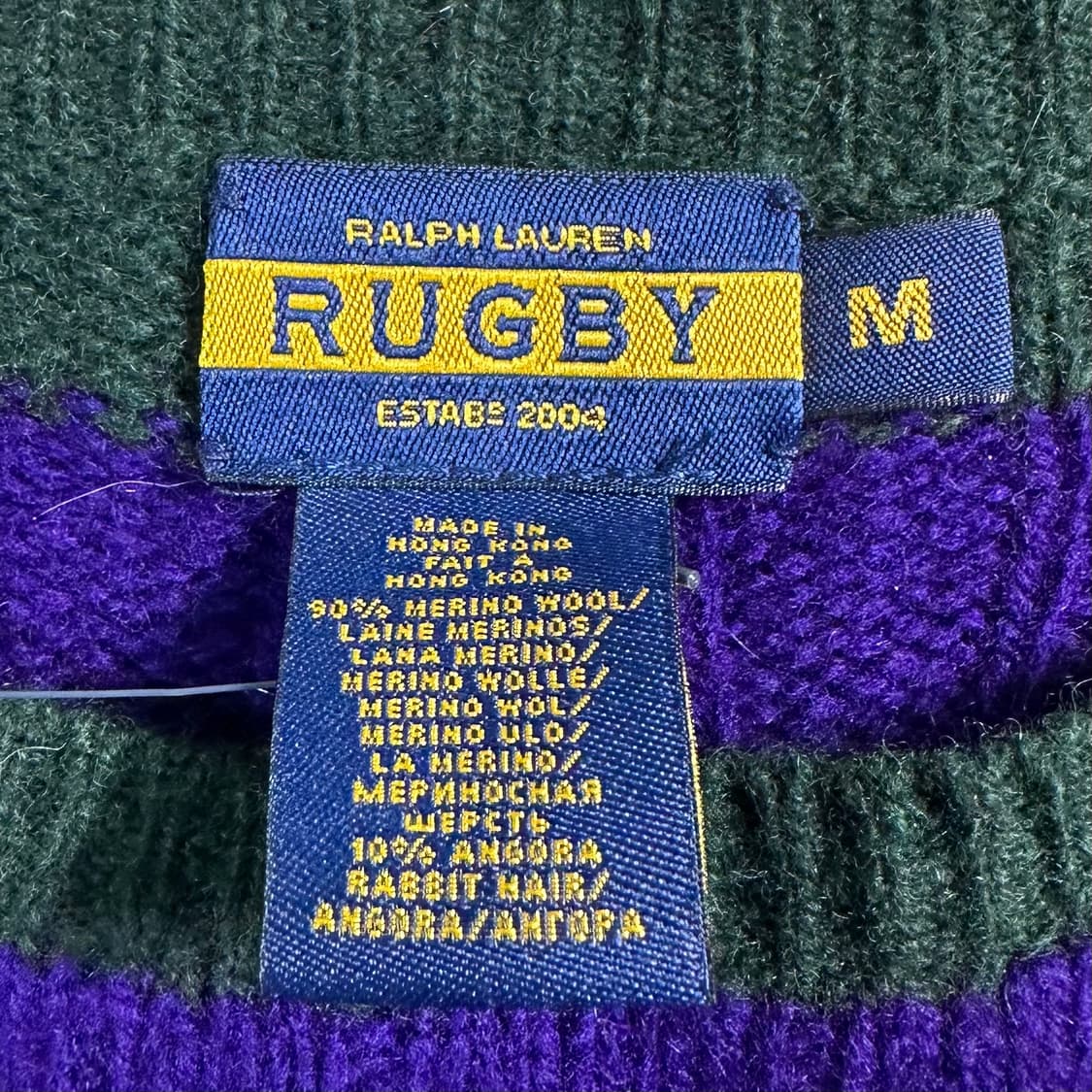 폴로 럭비 케이블 스트라이프 숄더 버튼 니트 상품이미지7