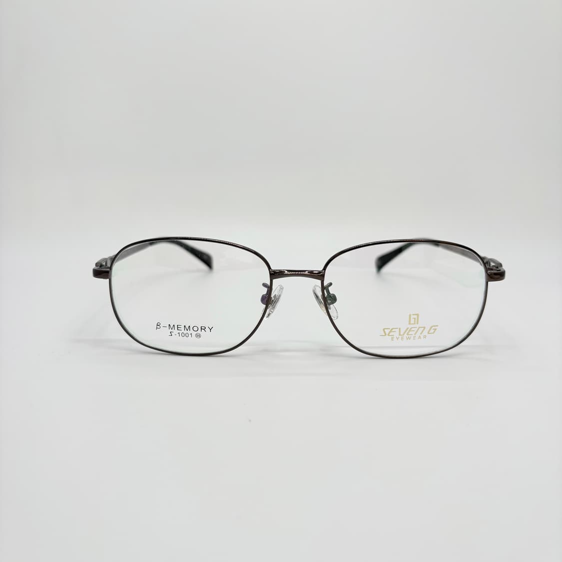 SEVEN G 브라운 스퀘어 메탈테 빈티지안경 상품이미지3