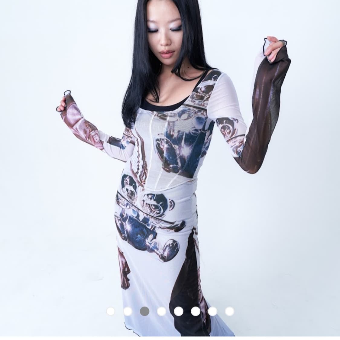 디와이도샵 Wicked Mesh corset long sleeves 상품이미지2