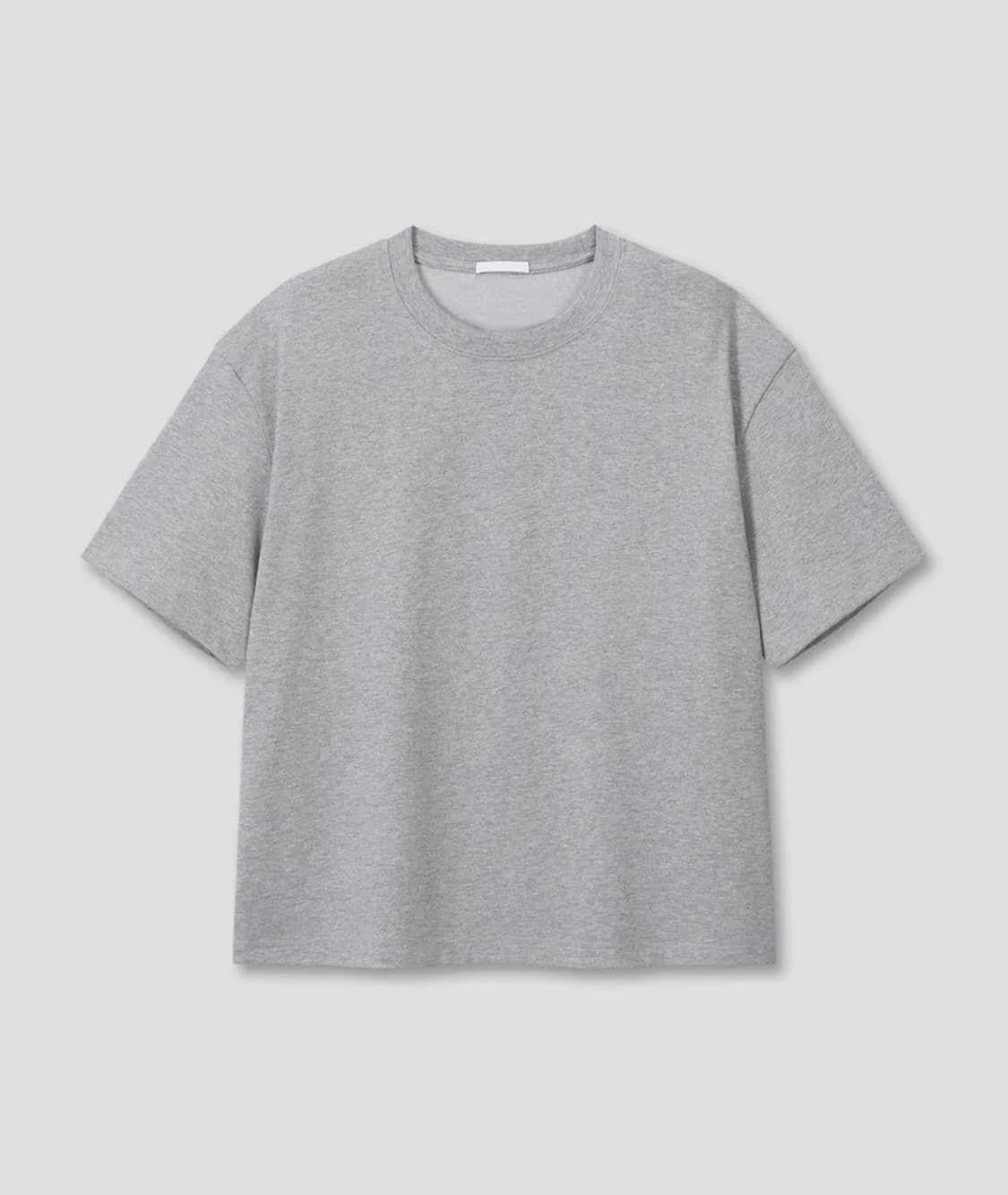 UNIFORM CROP T-SHIRTS (MELANGE GRAY) 상품이미지1