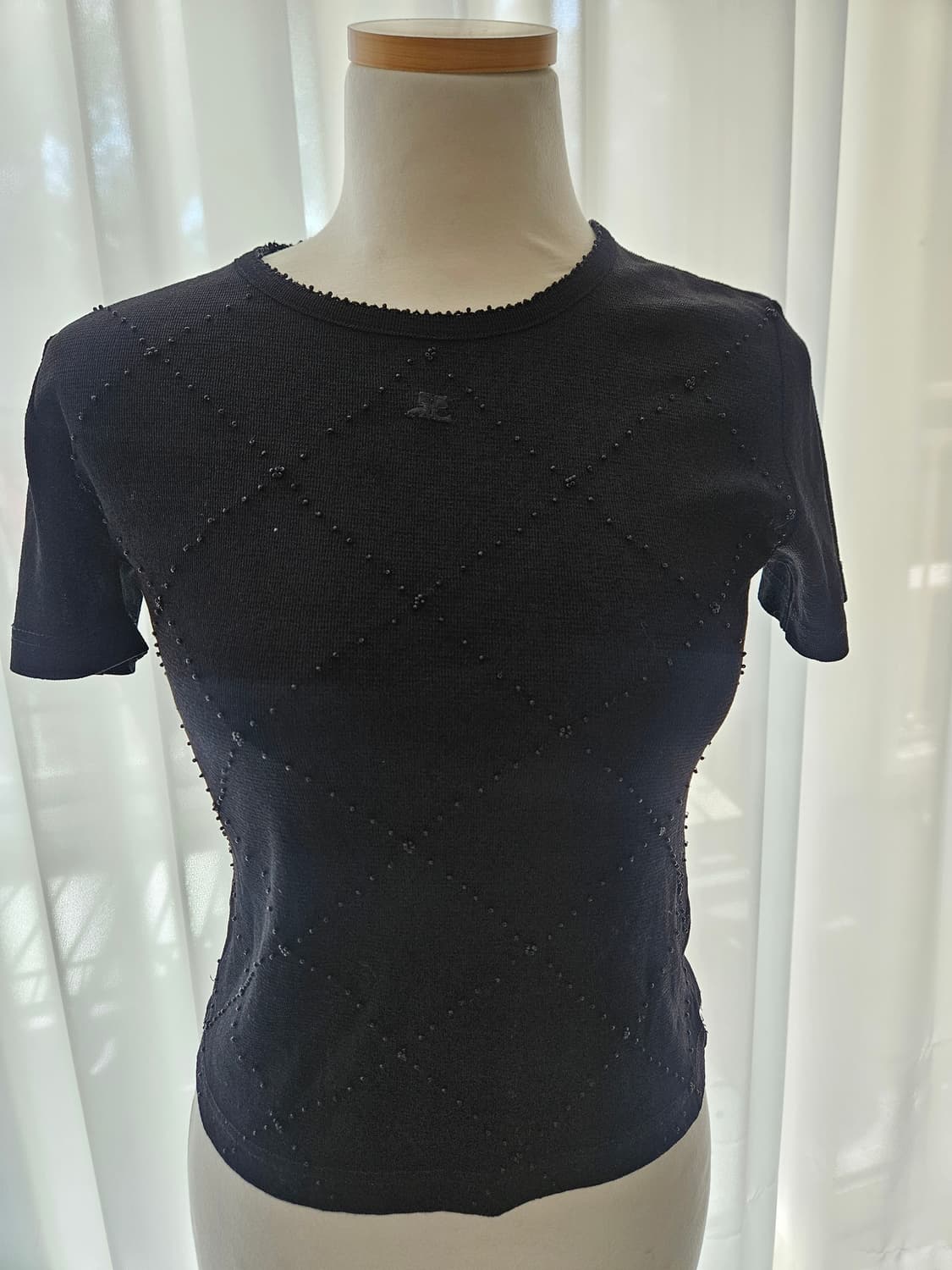 꾸레쥬 반팔티 가디건 세트 상품이미지1