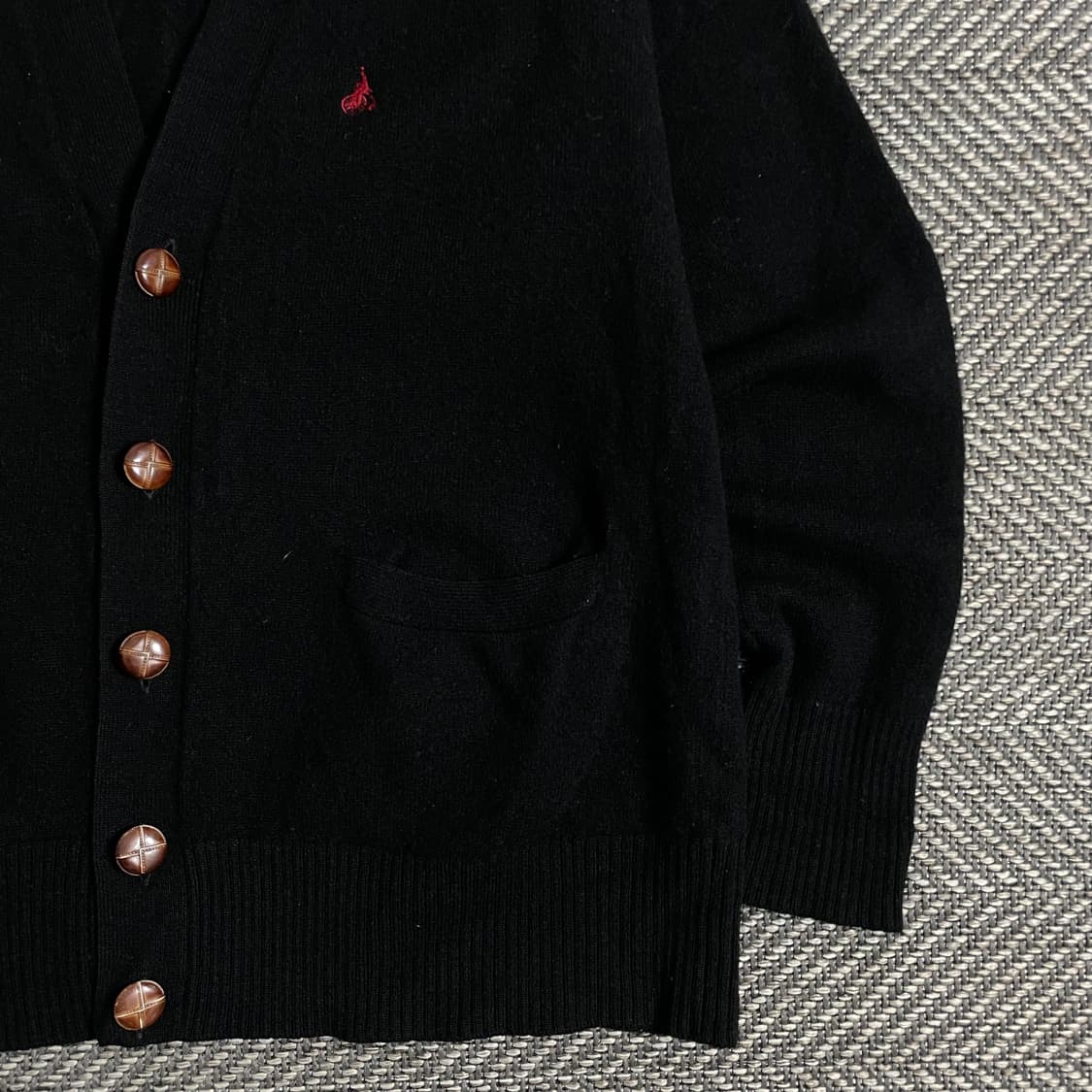 빈폴 미니멀 램스울 가디건 블랙y 3015 상품이미지3