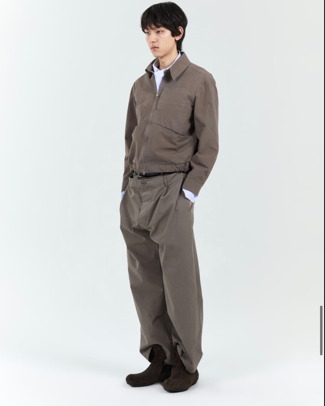 EE Nouvmaree 누마레 이이 블루종 자켓 (모카) 상품이미지3