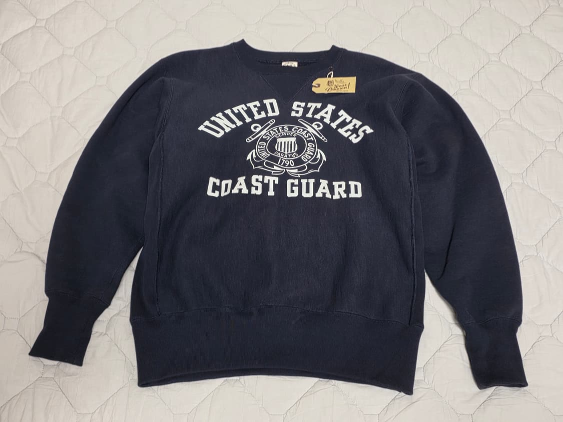브론슨 해양경비대 네이비 헤비 스웨트셔츠 40 상품이미지1