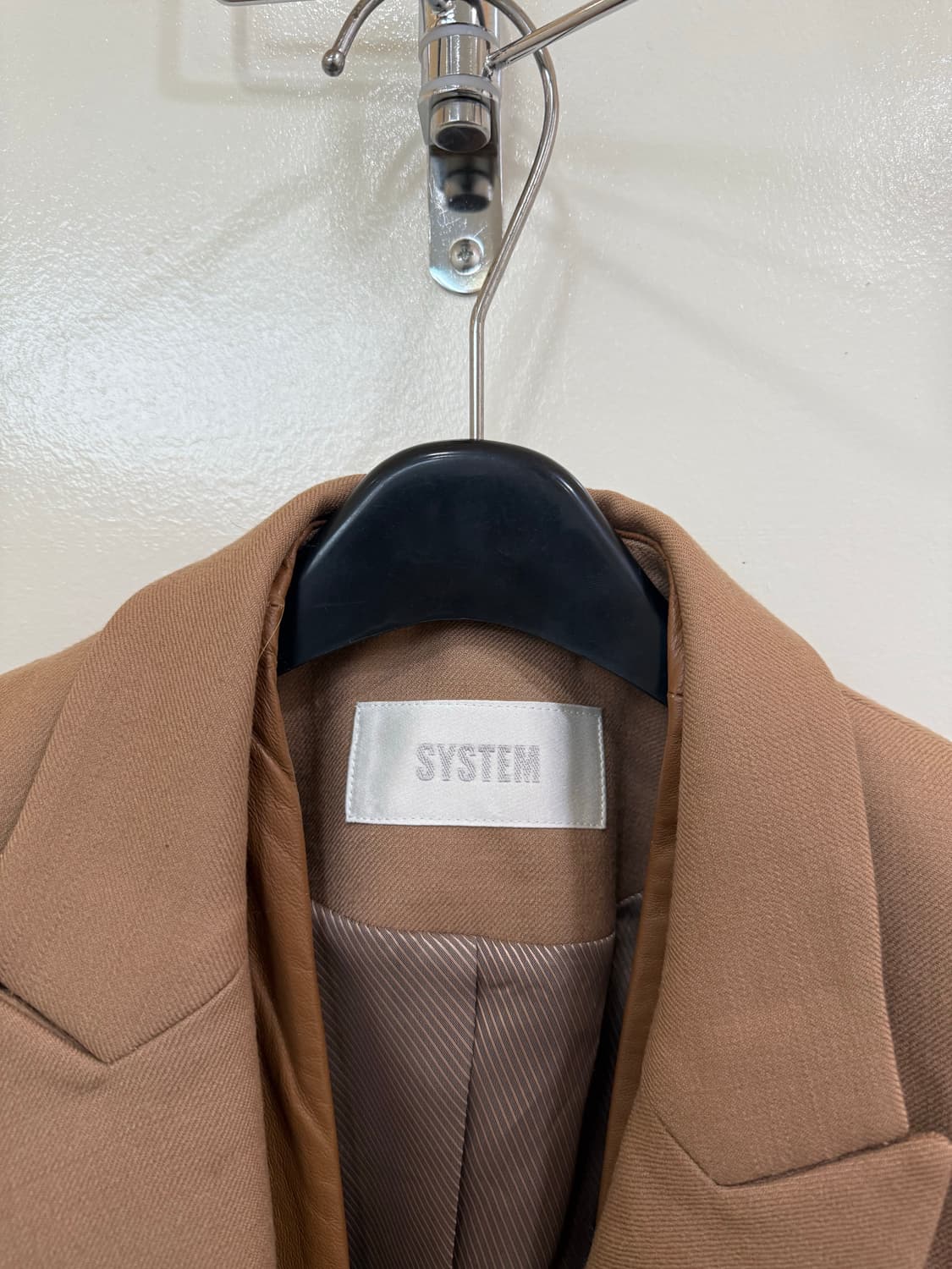 시스템 우먼 베이지 레이어드 자켓 정품 상품이미지5