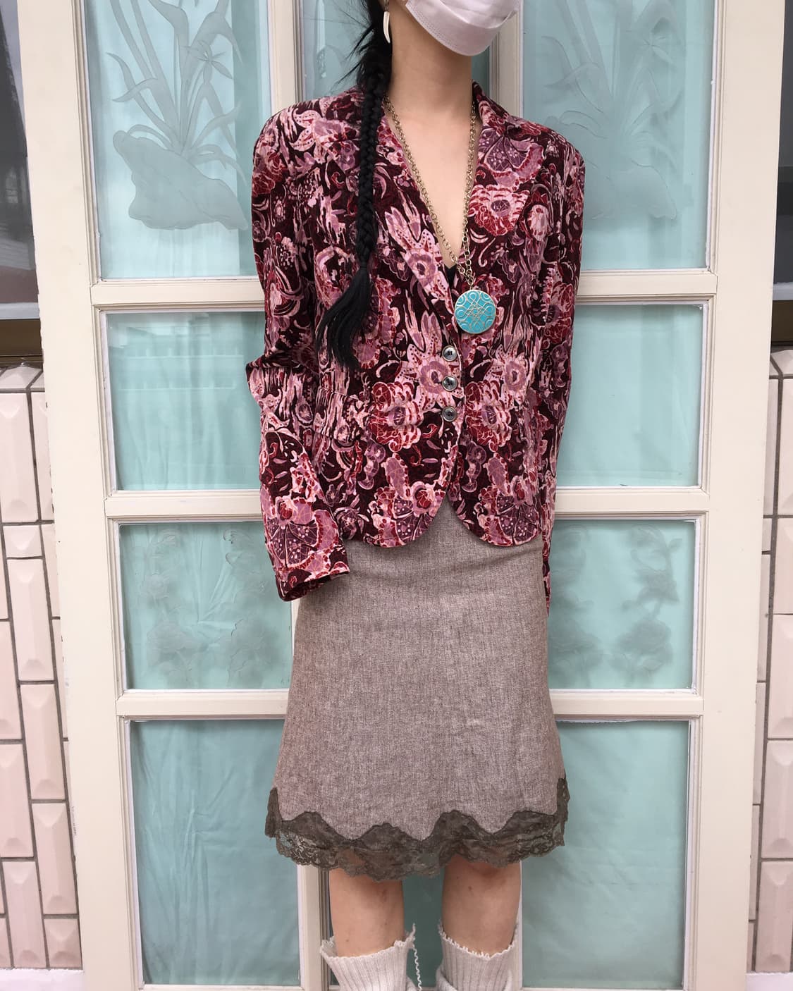 Sisley pattern jacket 상품이미지1