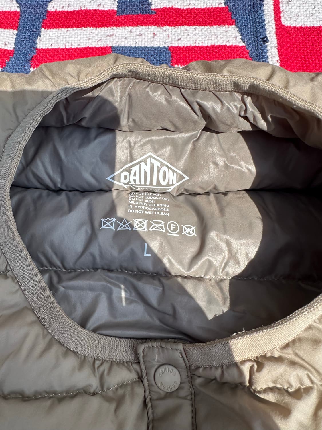단톤 조끼 패딩 L size 상품이미지3