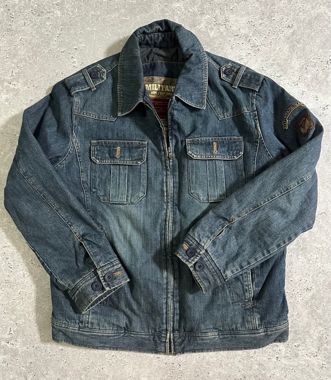 Military Denim Field Jacket 밀리터리 데님 필드 자 상품이미지2