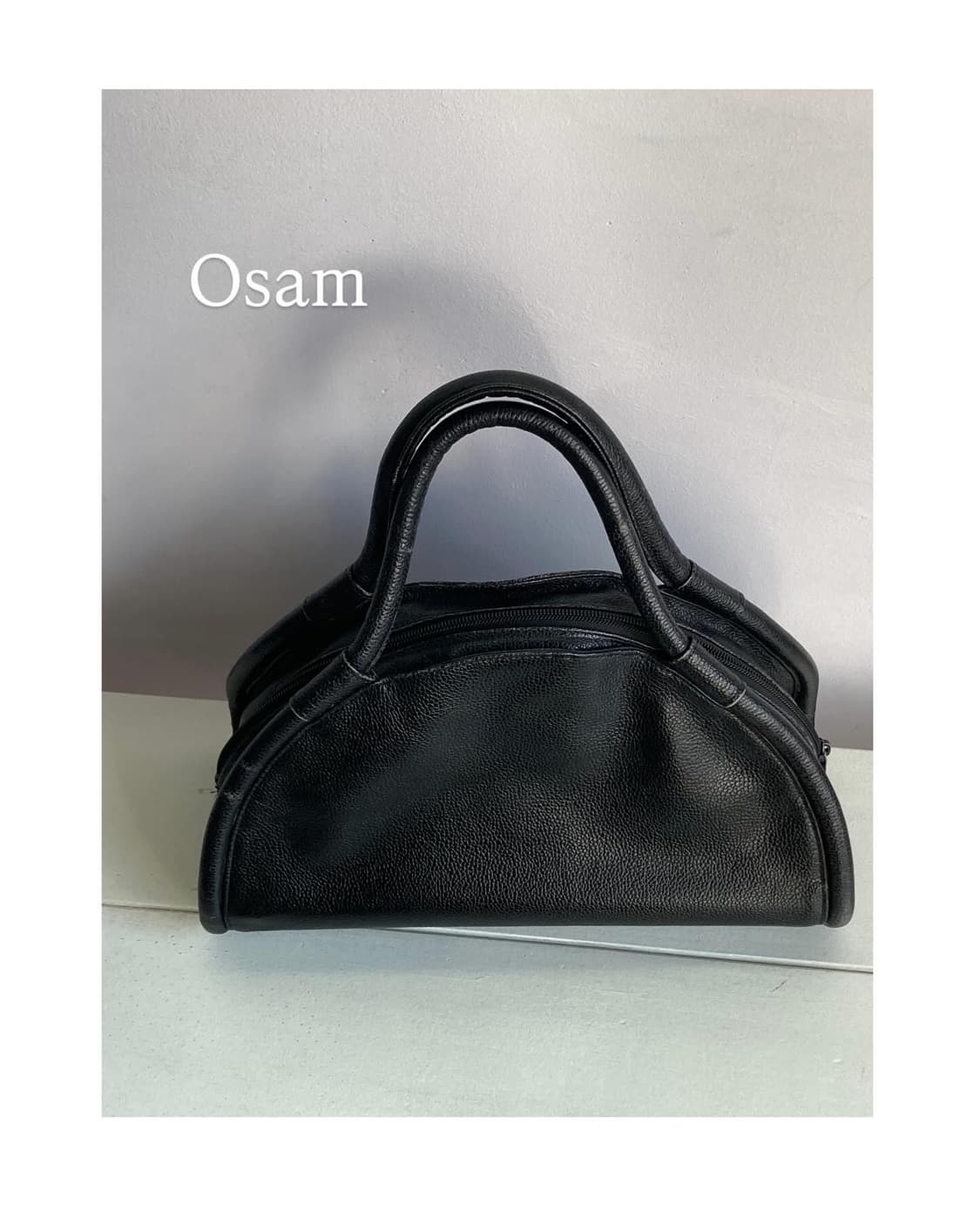 Osam  하프문 레더 토트백 상품이미지1