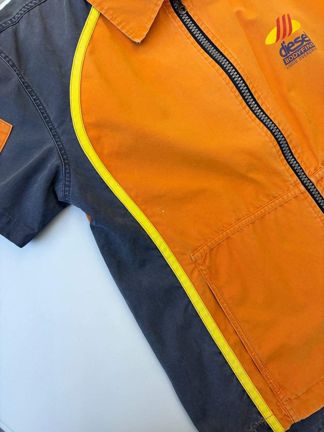 디젤 90s 바디핀스 워크 집 하프 셔츠 상품이미지5