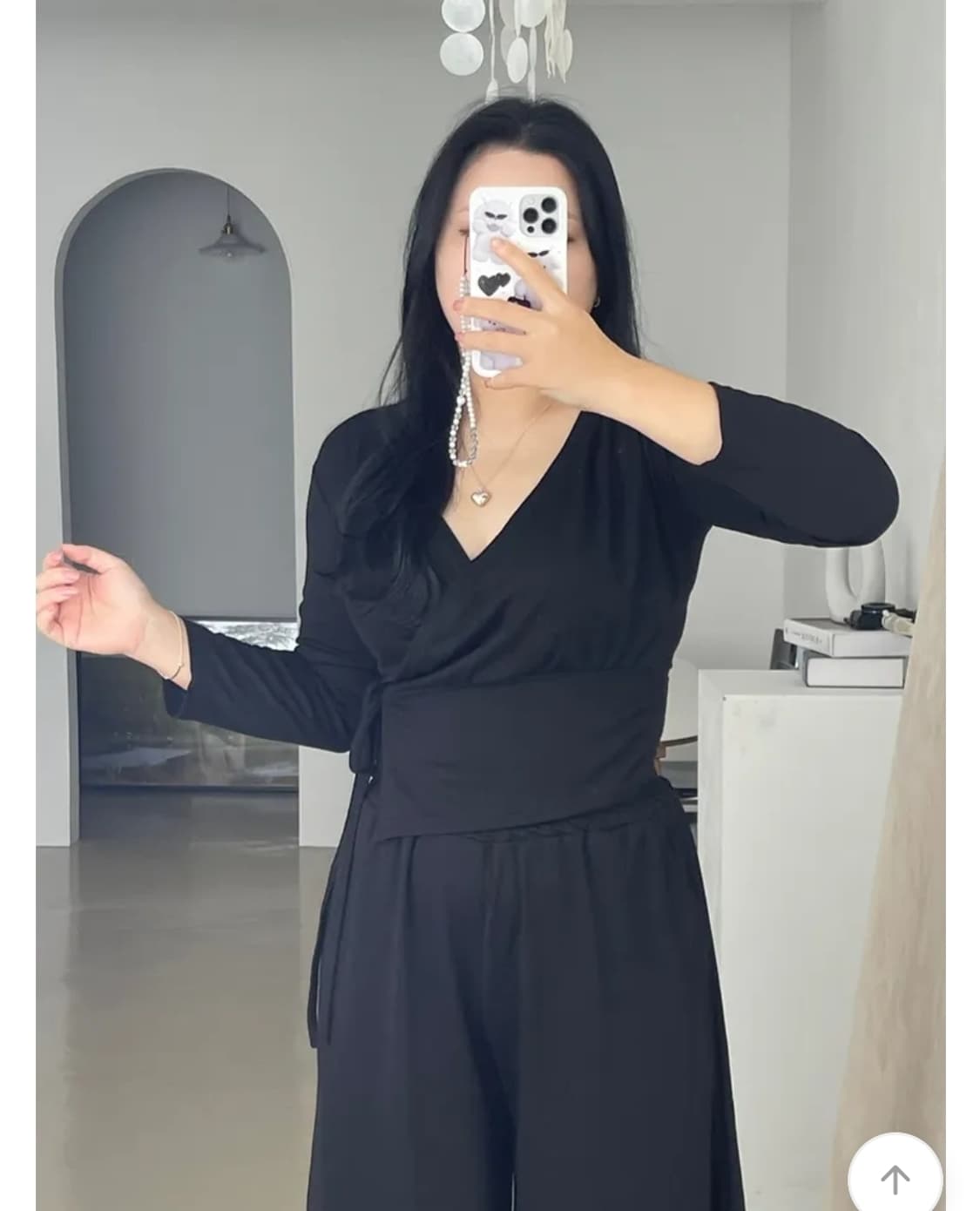 (새옷) 블랙 랩티셔츠 상품이미지4