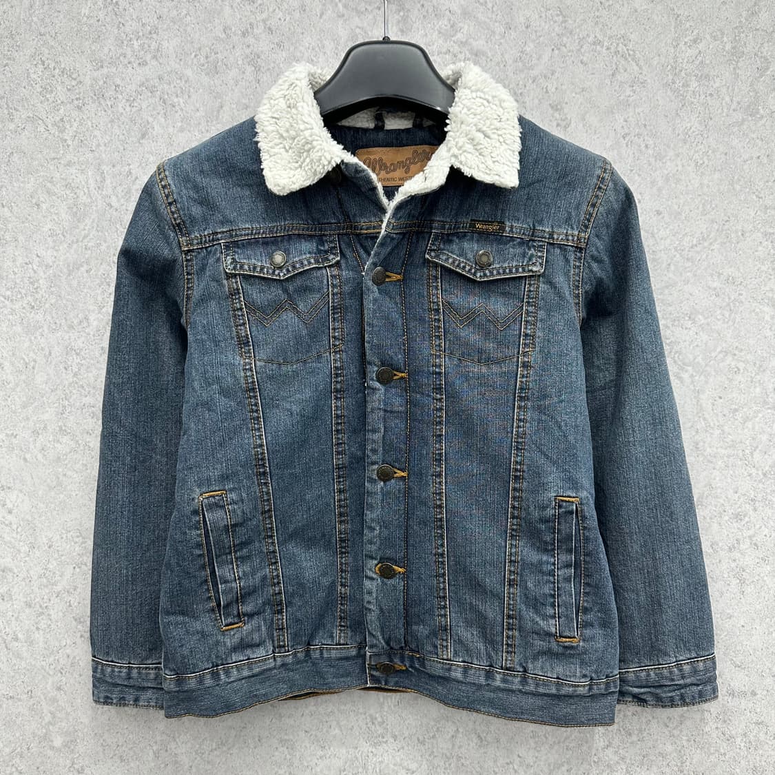 90 랭글러 여자 쉐르파 데님 청자켓 상품이미지1