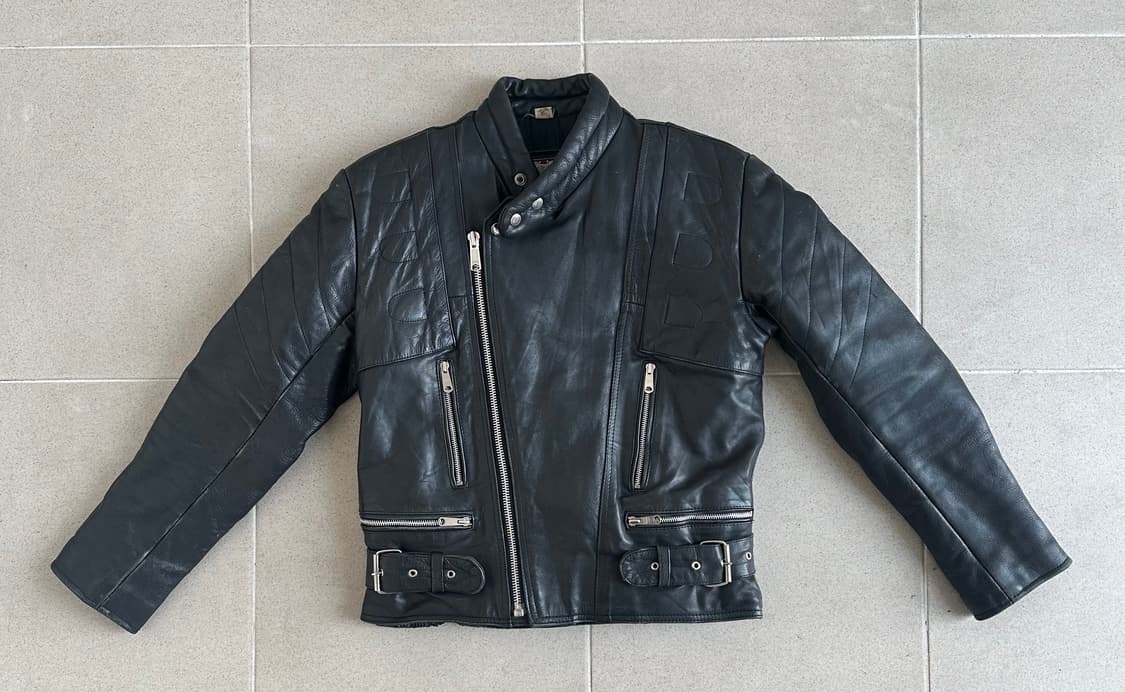 BASHIR 빈티지 바이커 레더자켓 상품이미지1