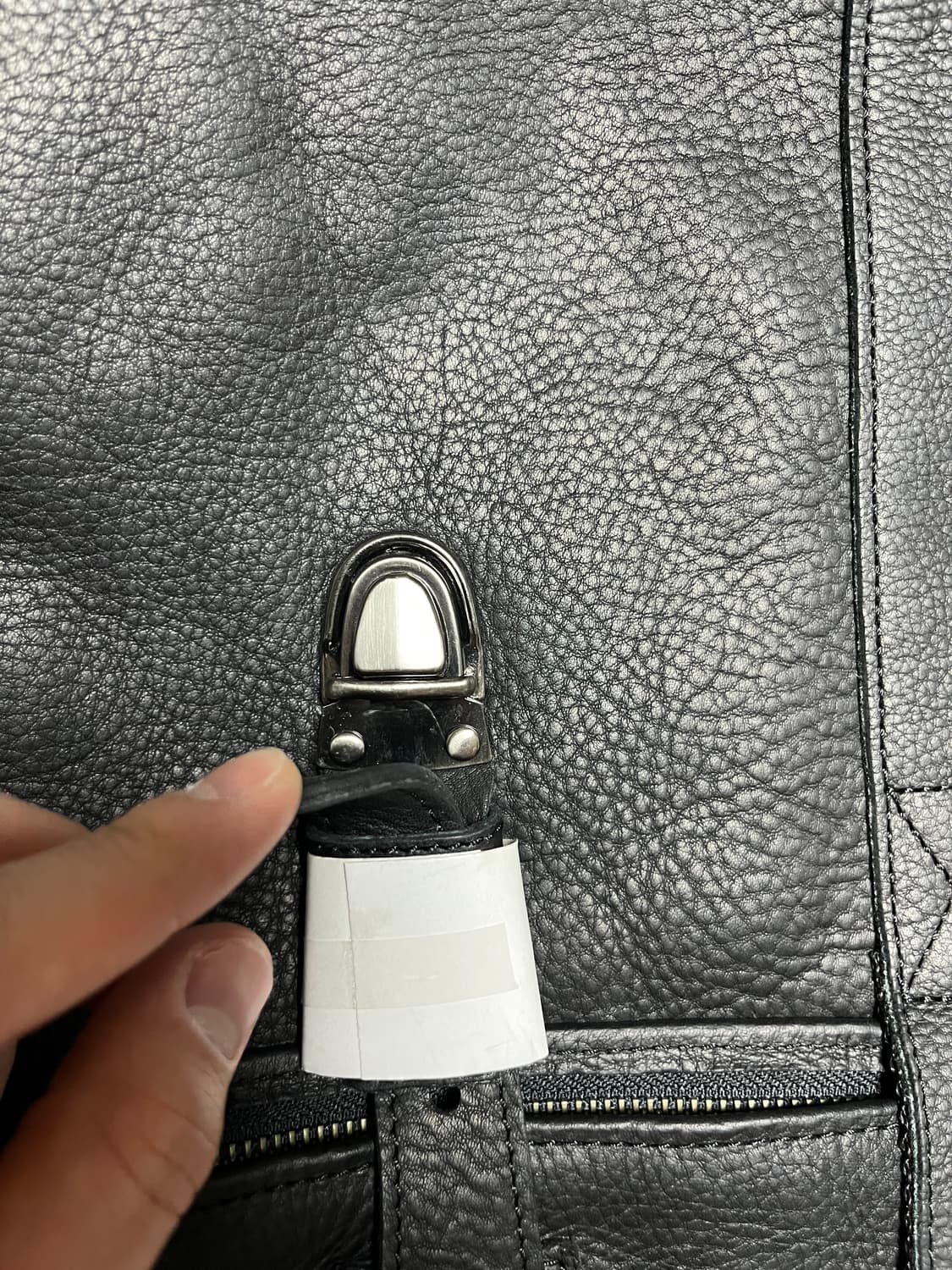 L.L.bean 엘엘빈 하드웨어 폴딩 레더 백 블랙 상품이미지5