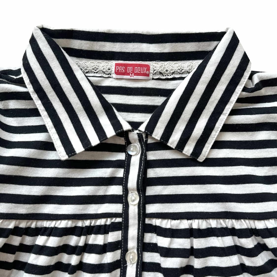 .·˖*·⑅Stripe Half Sleeve ♡ 상품이미지4