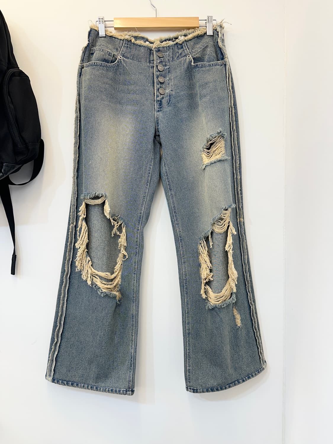S) gateless unisex 워싱 데님 상품이미지1