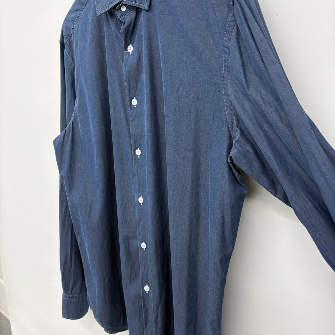 마시모두띠 네이비 긴팔 셔츠 남2XL 상품이미지3